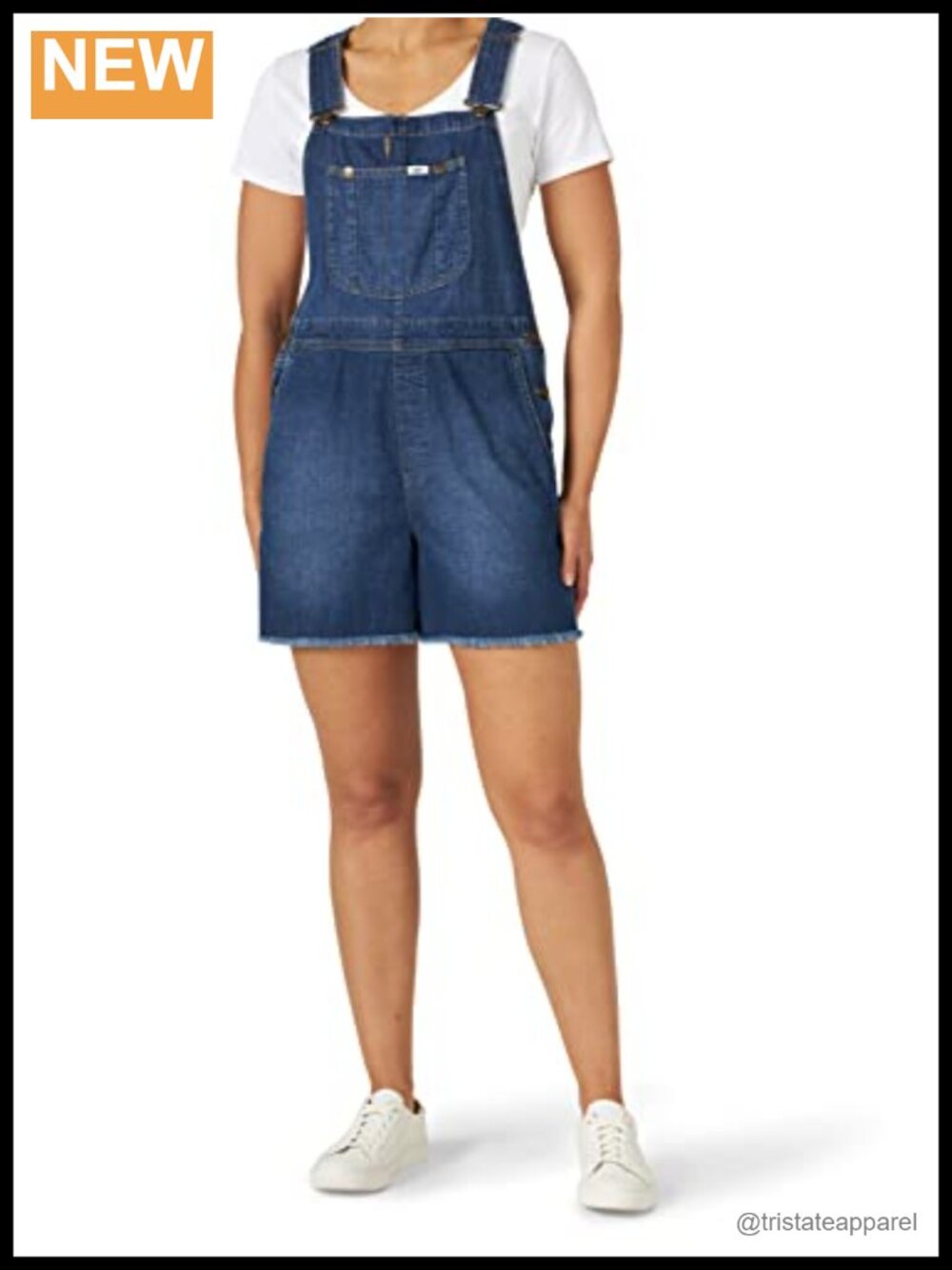 Relaxed Fit Denim Shortall Cotton Overalls 5-Inch Inseam